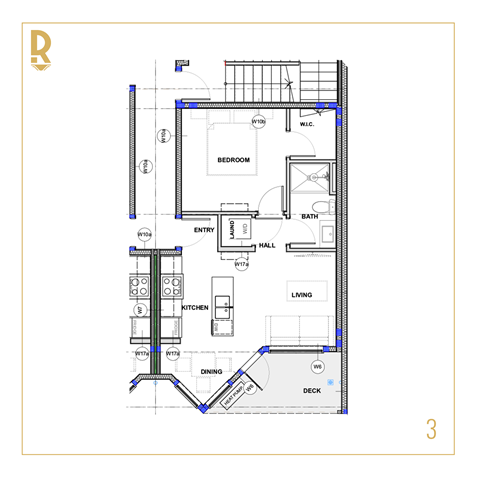 Floor plan for 1 bed, 1 bath, 470 sqft