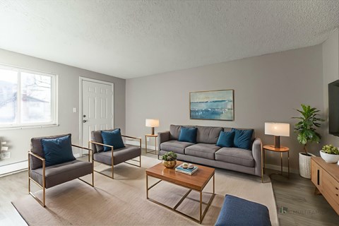 Floor plan for 1 bed, 1 bath