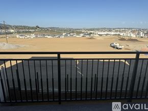 San Marcos house for rent - A construction site is visible from a balcony.
