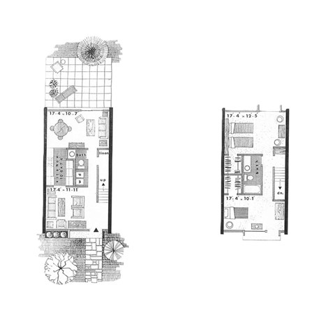 Floor plan for 3 beds, 1.5 baths, 1125 sqft
