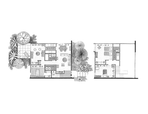 Floor plan for 3 beds, 2 baths, 1300 sqft