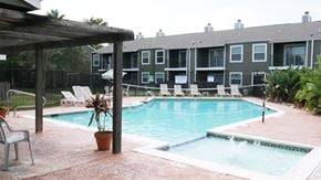 Victoria townhouse for rent - our apartments have a large pool for residents to enjoy
