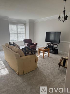 Stephens City townhouse for rent - A living room with a couch, chair, and television.