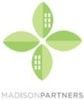 Dallas apartment for rent - A logo with a flower and the words "MADISON PARTNERS" below it.
