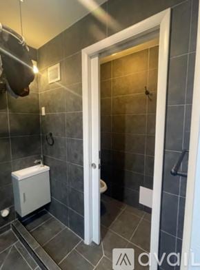 Richmond County house for rent - A bathroom with a toilet and a shower.
