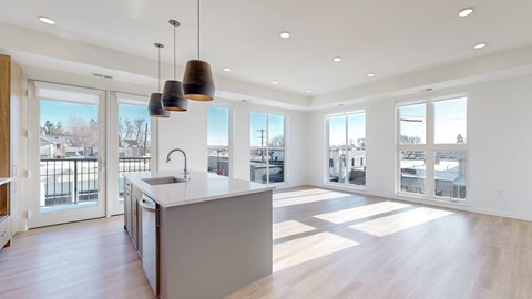 Floor plan for 2 beds, 2 baths, 1323 sqft