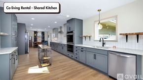 Huntsville apartment for rent - A shared kitchen in a co-living rental is available for rent.