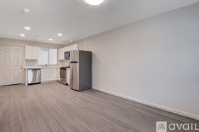 Las Vegas apartment for rent - A kitchen with a refrigerator, oven, and dishwasher.