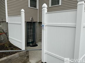 Ellsworth apartment for rent - A green door with bars is the only entrance to a house.