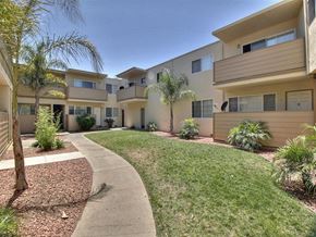 Sunnyvale apartment for rent - A sunny day at a residential complex with a clear blue sky.