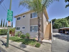 Mountain View apartment for rent - a house with a street sign in front of it