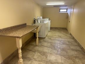 Rutherford apartment for rent - A room with a counter and a window.