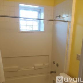 Vassar apartment for rent - A bathroom with a window in the shower.