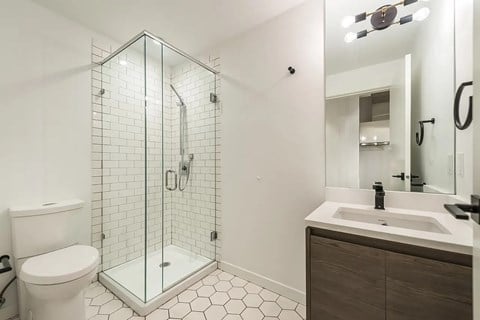 Floor plan for 1 bed, 1 bath, 520 sqft
