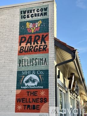 Denver house for rent - A building with a sign that says "Sweet Corn Ice Cream" on it.