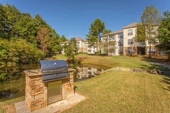 Outdoor kitchens with charcoal grills