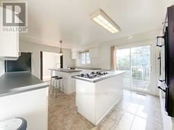 Richmond Hill house for rent - A modern kitchen with a large island in the middle.