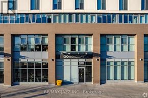 Oshawa (O'neill) condo for rent - A building with the sign 100 BONDEAST in front of it.