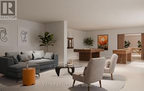 Belleville (Thurlow Ward) house for rent - A modern living room with a grey sofa, a coffee table, and a dining table with chairs.