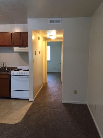 Newport News apartment for rent - a view of a kitchen with a stove and a sink