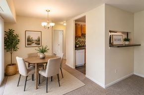Fort Washington apartment for rent - A dining room with a table and chairs.