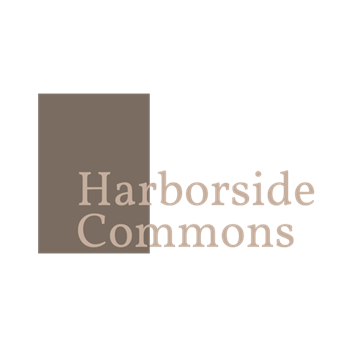 Kenosha apartment for rent - A logo with the text "Harborside Commons" in a serif font.
