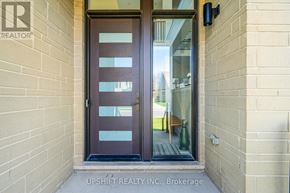 Blue Mountains house for rent - A door with a glass panel and a handle is shown.