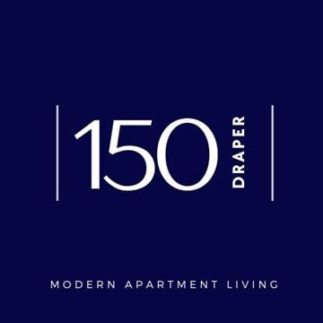 N. Attleboro apartment for rent - A poster with the number 150 and the words "Modern Apartment Living" on a dark blue background.