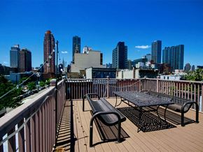 Queens apartment for rent - the deck has a view of the city