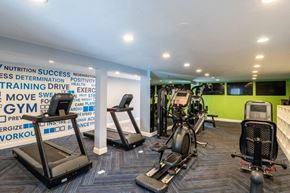 Beltsville apartment for rent - a gym with treadmills and other exercise equipment