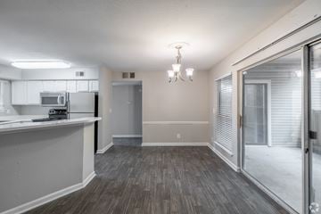 Antioch apartment for rent - A kitchen with a microwave and refrigerator on the counter.