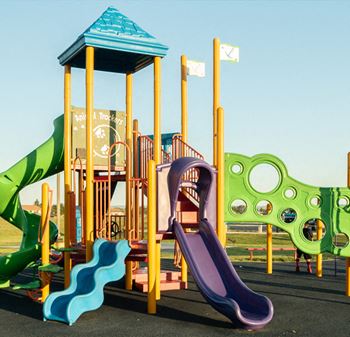 Playground with slides