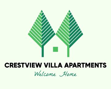 Lynnwood apartment for rent - Crestview Villa Apartments logo with the words Welcome Home.