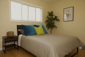San Jose apartment for rent - Staged bedroom
