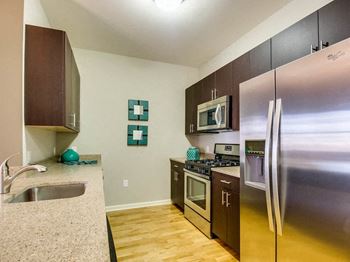 Kitchen amenity features cabinetry 
