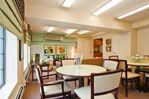 Staten Island apartment for rent - a dining room with a table and chairs