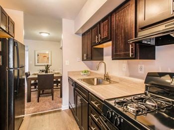 Newly renovated kitchen with dining room