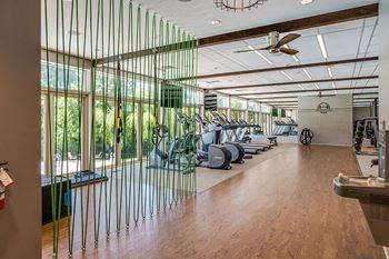 Spacious fitness center