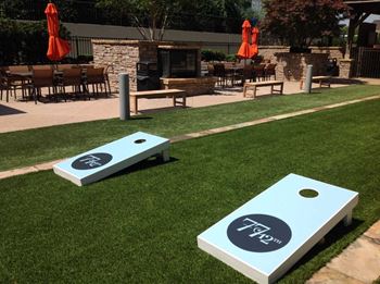 Huge outdoor pavilion, gas grills, bocce ball court