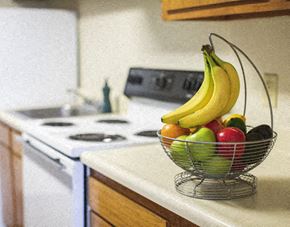 North Versailles apartment for rent - a bowl of fruit sitting on a kitchen counter