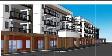 St. Albert apartment for rent - A modern apartment complex with balconies and multiple floors.