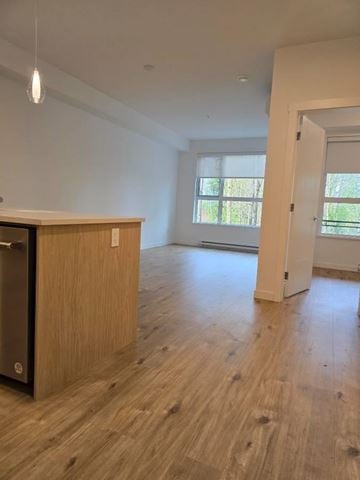 Abbotsford apartment for rent - A kitchen with wooden cabinets and a stainless steel oven.
