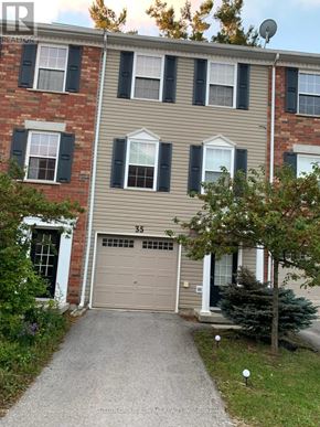 Barrie (Holly) townhouse for rent - A building with the number 33 on the garage door.