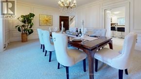 Toronto (Forest Hill South) house for rent - A dining room with a large table and chairs.