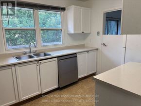 Toronto (West Hill) house for rent - A kitchen with white cabinets and a window.