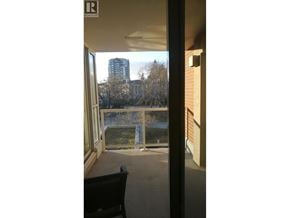 Vancouver apartment for rent - A chair is in the room with a view of a tree and a building outside.