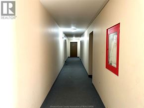 Windsor apartment for rent - A hallway with a red framed picture on the wall.