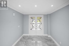 Bradford West Gwillimbury (Bradford) house for rent - A room with a glass door and a marble floor.
