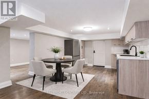 For rent in Toronto (Kingsway South) - A room with wooden flooring and a white ceiling with recessed lighting.