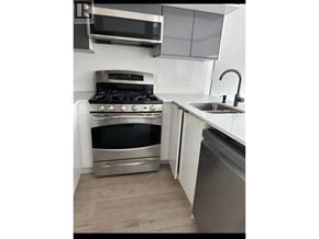 Coquitlam house for rent - A modern kitchen with a stainless steel oven and a dishwasher.